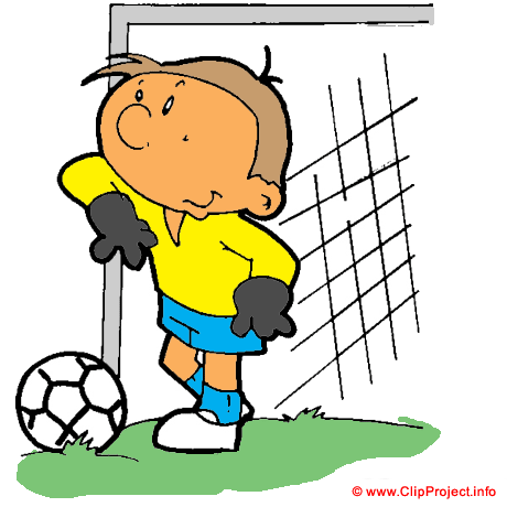 Fussballtorwart Cartoon Clipart